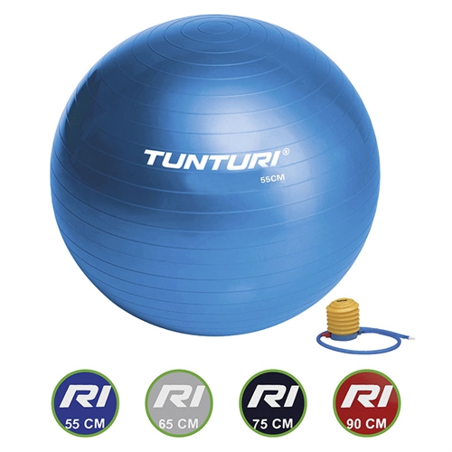 Tunturi Træningsbold - 55cm i blå